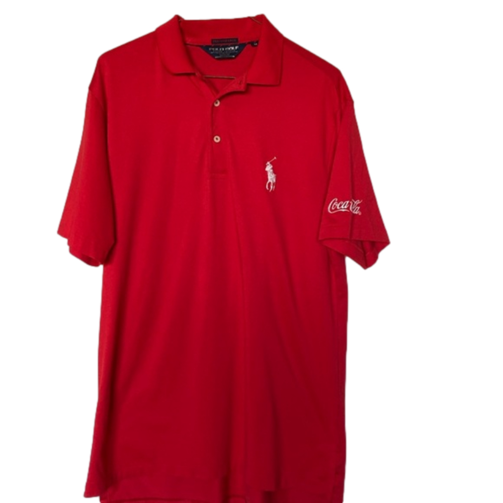 Polo Golf Coca Cola AJGA Polo Size Medium